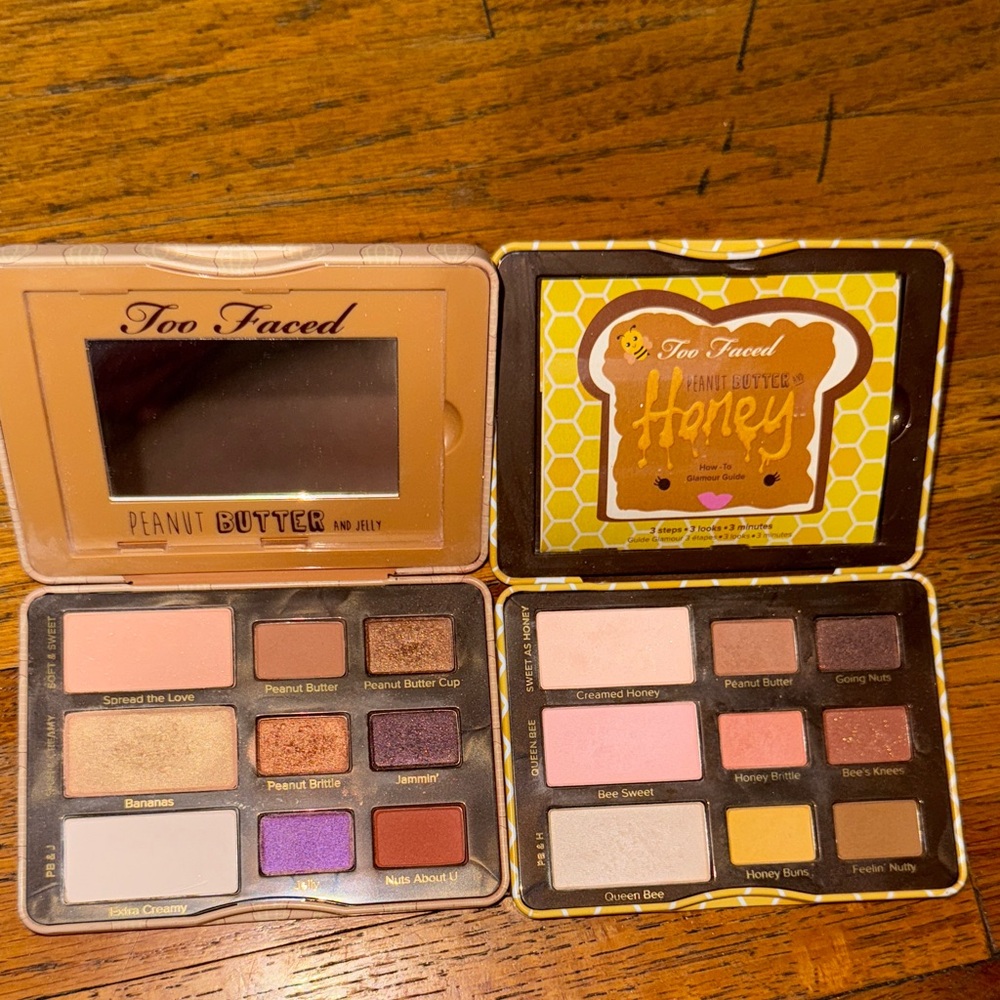 Too Faced Peanut Butter and Honey Eyeshadow Collection